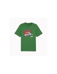 T-Shirt de Desporto de Manga Curta Puma Running Verde | Tienda24 Tienda24.eu