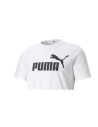 Herren Kurzarm-T-Shirt Puma ESS LOGO TEE 586666 02 Weiß | Tienda24 Tienda24.eu