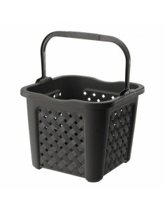 Cesto de Roupa Suja Branco Preto Metal 60 x 34 x 56 cm Duplo (6 Unidades) | Tienda24 Tienda24.eu