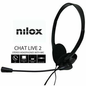 Auriculares com microfone Nilox NXCM0000004 Preto de Nilox, Auriculares e acessórios - Ref: S0241527, Preço: 7,25 €, Desconto: %