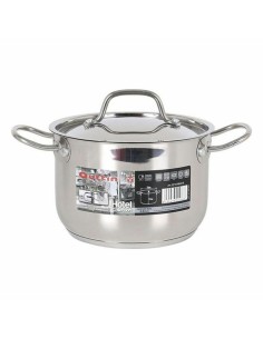 Casserole avec couvercle en verre Quttin Caesar Acier ø 24 x 15,5 cm (4 Unités) | Tienda24 Tienda24.eu