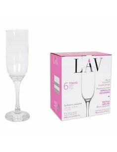 Coupe de champagne Chef & Sommelier Transparent verre (19 cl) | Tienda24 Tienda24.eu