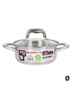 Kasserolle mit Glasabdeckung Quttin Grand Chef 3 mm (4 Stück) | Tienda24 Tienda24.eu