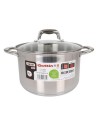 Casserole avec couvercle en verre Quttin Acier | Tienda24 Tienda24.eu