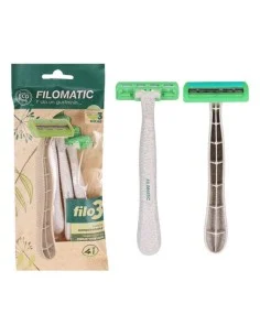 Rasoio Manuale per Barba Bio Triplo (4 pcs) da Filomatic, Uomo - Ref: S2208060, Precio: €0.69, Descuento: %