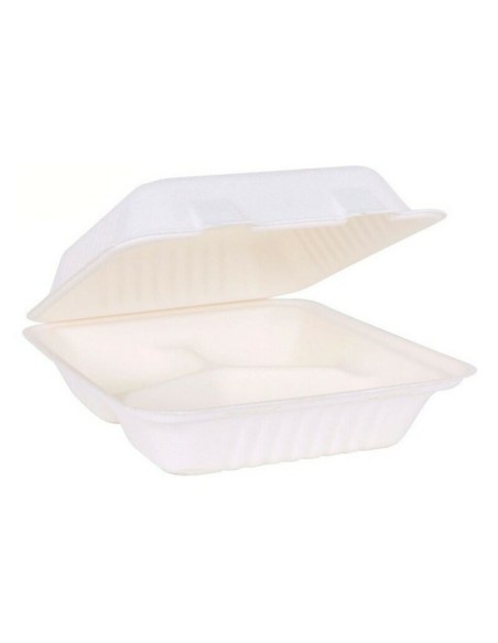 Set Viejo Valle Lunch box 3 Compartments White (50 pcs) | Tienda24 Tienda24.eu