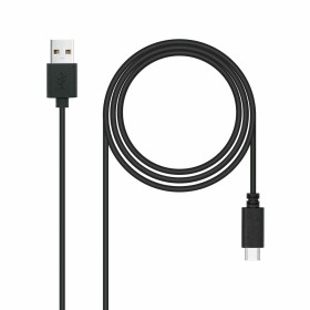 Cable USB-C 3.1 NANOCABLE 10.01.4101 Negro (1 m) | Tienda24 - Global Online Shop Tienda24.eu