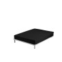 Fitted bottom sheet Alexandra House Living Black 135/140 x 190/200 cm by Alexandra House Living, Sheets and pillowcases - Ref...