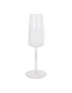 Champagne glass Points Amber Glass 180 ml (6 Units) | Tienda24 Tienda24.eu