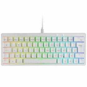 Teclado Sharkoon Blanco Qwerty Español QWERTY | Tienda24 - Global Online Shop Tienda24.eu