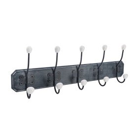 Wall mounted coat hanger 5five Simply Smart Black Wood 60 x 20 cm by 5five Simply Smart, Wall Coat Racks - Ref: S7902147, Pri...