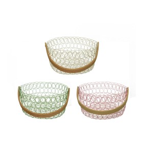 Set of Baskets Natural Grey 17 x 17 x 20 cm Natural Fibre (3 Pieces) | Tienda24 - Global Online Shop Tienda24.eu