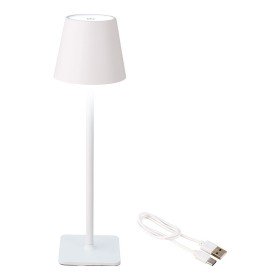 Tischlampe Home ESPRIT Weiß Grau Harz 35,5 x 35,5 x 79 cm | Tienda24 - Global Online Shop Tienda24.eu