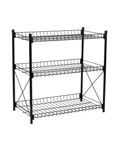 Shoe Rack Confortime Black Metal (70 x 34 x 87 cm) | Tienda24 Tienda24.eu