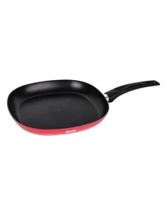 Poêle à Grilller avec Rayures BRA A411428 (28 x 28 cm) Rouge | Tienda24 Tienda24.eu