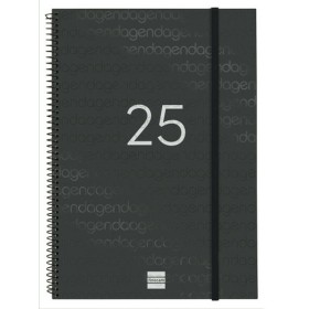 Agenda Finocam YEAR Negro 11,7 x 18,1 cm 2025 | Tienda24 - Global Online Shop Tienda24.eu