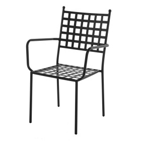 Chaise de jardin Praha Noir Extérieur Fer (39 x 47 x 94 cm) | Tienda24 - Global Online Shop Tienda24.eu