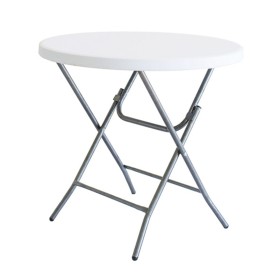 Mesa Dobrável Branco HDPE 80 x 80 x 74 cm de BigBuy Garden, Mesas auxiliares - Ref: S8700557, Preço: 49,96 €, Desconto: %