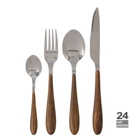 Cutlery San Ignacio Earth Shine Recycled Stainless steel (24 Pieces) | Tienda24 - Global Online Shop Tienda24.eu