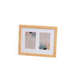 Moldura de Fotos Home ESPRIT Branco Castanho Cinzento Cristal poliestireno Urbana 23 X 3 X 41 cm (2 Unidades) | Tienda24 - Global Online Shop Tienda24.eu