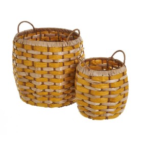 Decorative basket Versa Black Circular | Tienda24 - Global Online Shop Tienda24.eu