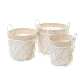 Set di Cesti Beige Fibra naturale 37 x 37 x 40 cm (3 Unità) | Tienda24 - Global Online Shop Tienda24.eu