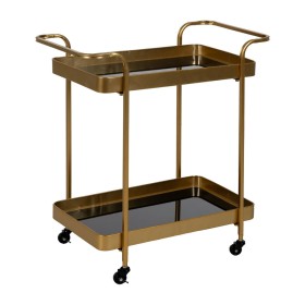 Kitchen Trolley DKD Home Decor Golden Metal Acrylic (50 x 50 x 80 cm) | Tienda24 - Global Online Shop Tienda24.eu