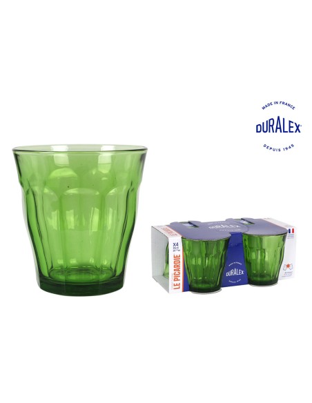 Conjunto de Copos Duralex Picardie Verde 310 ml (4 Unidades) | Tienda24 Tienda24.eu