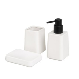 Soap Dispenser DKD Home Decor 7,2 x 8 x 18 cm Grey ABS Stoneware Boho (2 Units) | Tienda24 - Global Online Shop Tienda24.eu