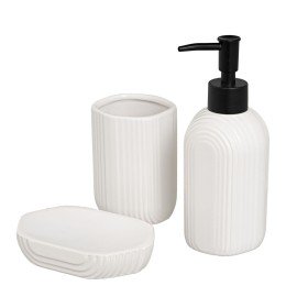 Set de Baño Negro Beige Polipropileno (12 Unidades) | Tienda24 - Global Online Shop Tienda24.eu