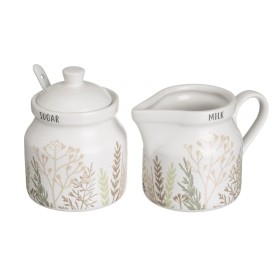 Sugar Bowl DKD Home Decor 29 x 10 x 7 cm Beige Brown Rubber wood (7 Units) | Tienda24 - Global Online Shop Tienda24.eu