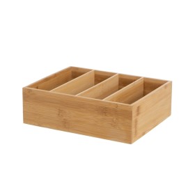 Drawer Organizer Natural Bamboo 28 x 22 x 8,5 cm by BigBuy Home, Drawer Organisers - Ref: S8808776, Price: 13,13 €, Discount: %