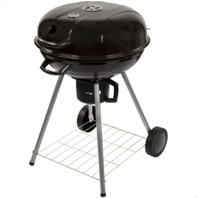 Coal Barbecue with Wheels Aktive Enamelled Metal 100,5 x 88,5 x 40 cm Black | Tienda24 - Global Online Shop Tienda24.eu