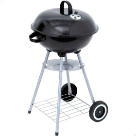 Barbecue a Carbone con Coperchio e Ruote DKD Home Decor Nero Metallo Plastica Rettangolare 52,4 x 59 x 91,6 cm | Tienda24 - Global Online Shop Tienda24.eu