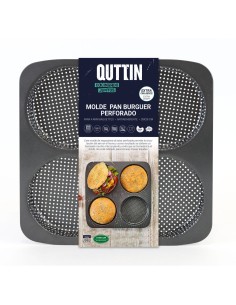 Shaped mould Quttin Burguer 28 x 28 x 2,5 cm by Quttin, Bread & Loaf Tins - Ref: S2212812, Price: €11.24, Discount: %