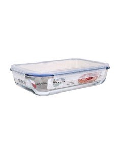 Hermetic Lunch Box Duralex Freshbox Blue Squared (14 x 14 x 6 cm) (610 ml) | Tienda24 Tienda24.eu