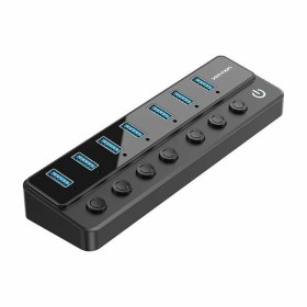 USB Hub TNB iClick Grey | Tienda24 - Global Online Shop Tienda24.eu