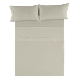 Bedding set Alexandra House Living Beige Super king 4 Pieces by Alexandra House Living, Sheets and pillowcases - Ref: D160066...