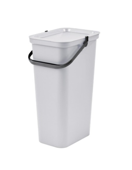 Recycling Waste Bin Tontarelli Moda White 38 L | Tienda24 Tienda24.eu