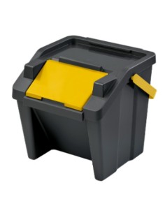 Cubo de basura Curver CURVER Plateado Metal 50 L | Tienda24 Tienda24.eu