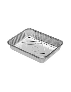 Set de Fuentes de Cocina Desechable Redondo Aluminio 25 x 8 x 25 cm (12 Unidades) | Tienda24 Tienda24.eu