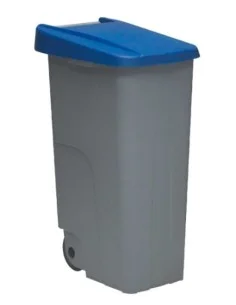 Dustbin with Wheels Denox 85 L Yellow 58 x 41 x 76 cm | Tienda24 Tienda24.eu