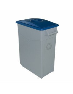 Caixote de Lixo para Reciclagem Denox 65 L Azul (2 Unidades) | Tienda24 Tienda24.eu