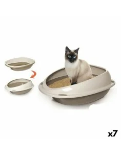 Arenero para Gatos Trixie XXL 56 x 47 x 71 cm Blanco/Gris | Tienda24 Tienda24.eu