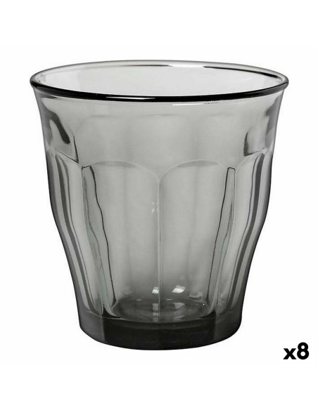 Set of glasses Duralex Picardie Grey 4 Pieces 360 ml (8 Units) | Tienda24 Tienda24.eu