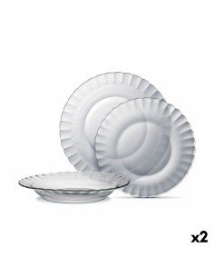 Dinnerware Set La Mediterránea Miño Turquoise 12 Pieces | Tienda24 Tienda24.eu