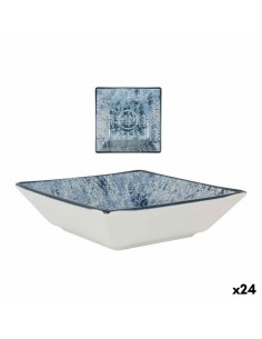 Slate Effect Ceramic Tray Quid Gastro Fun Black (30 x 30 cm) (12 Units) | Tienda24 Tienda24.eu