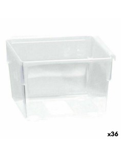 Caixa de Armazenagem com Tampa Cinzento Plástico 7,5 L 21 x 14,2 x 32 cm (12 Unidades) | Tienda24 Tienda24.eu