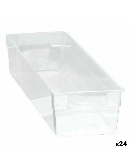 Multi-use Box Modular Transparent 22,5 x 8 x 5,3 cm (24 Units) | Tienda24 Tienda24.eu