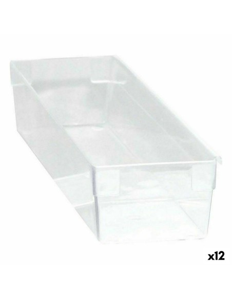 Boîte Multiusage Modulaire Transparent 30,5 x 8 x 5,3 cm (12 Unités) | Tienda24 Tienda24.eu